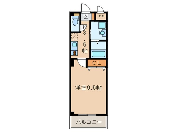 ロイヤルコ－ト天王の物件間取画像